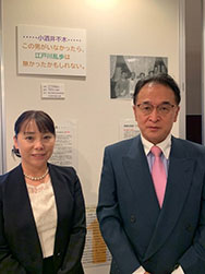 写真:米倉会長と森事務局長